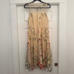 Easter Whimsical Floral Embroidered Dress